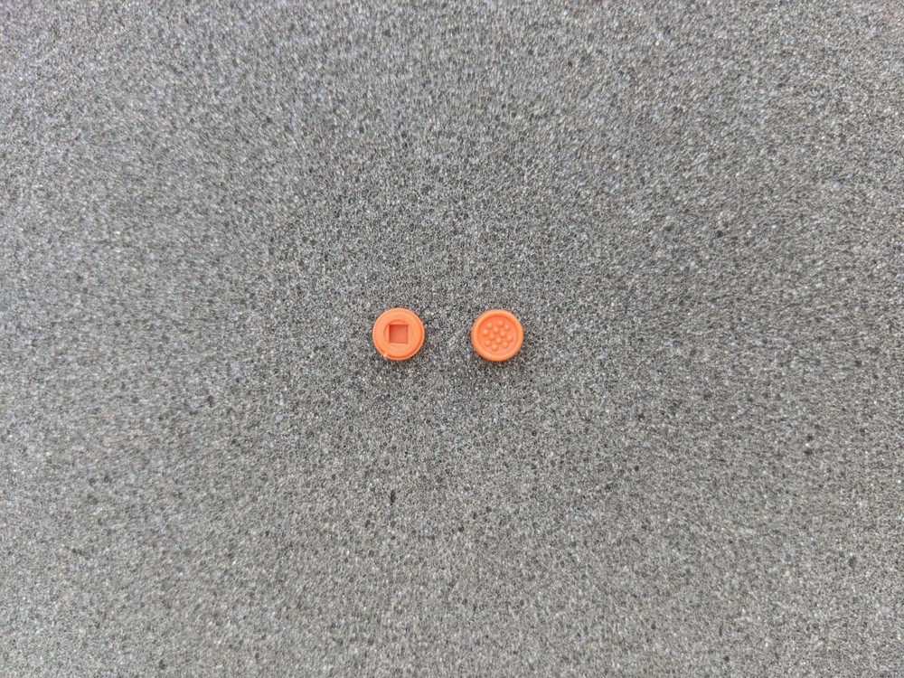 2 NEW FOR DELL ORANGE LAPTOP KEYBOARD MOUSE STICK / POINT TRACKPOINT POINTER CAP