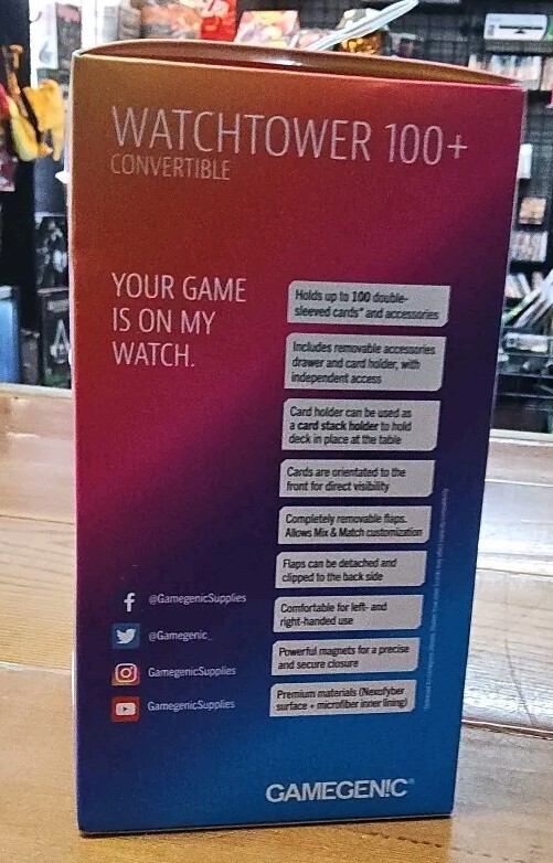 Gamegenic Watchtower Deck Box 100plus Green