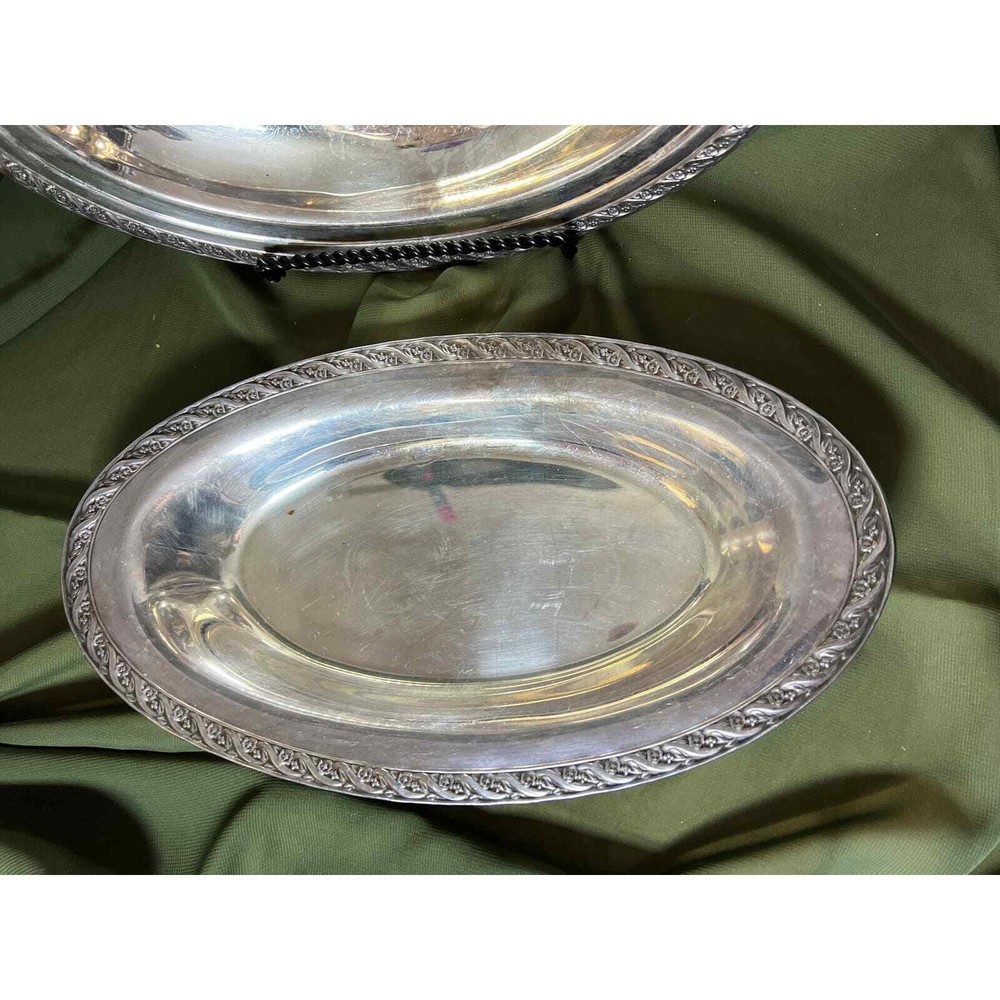 Wm Rogers Silverplate Serving Dish Pair - 2012 2019 12"