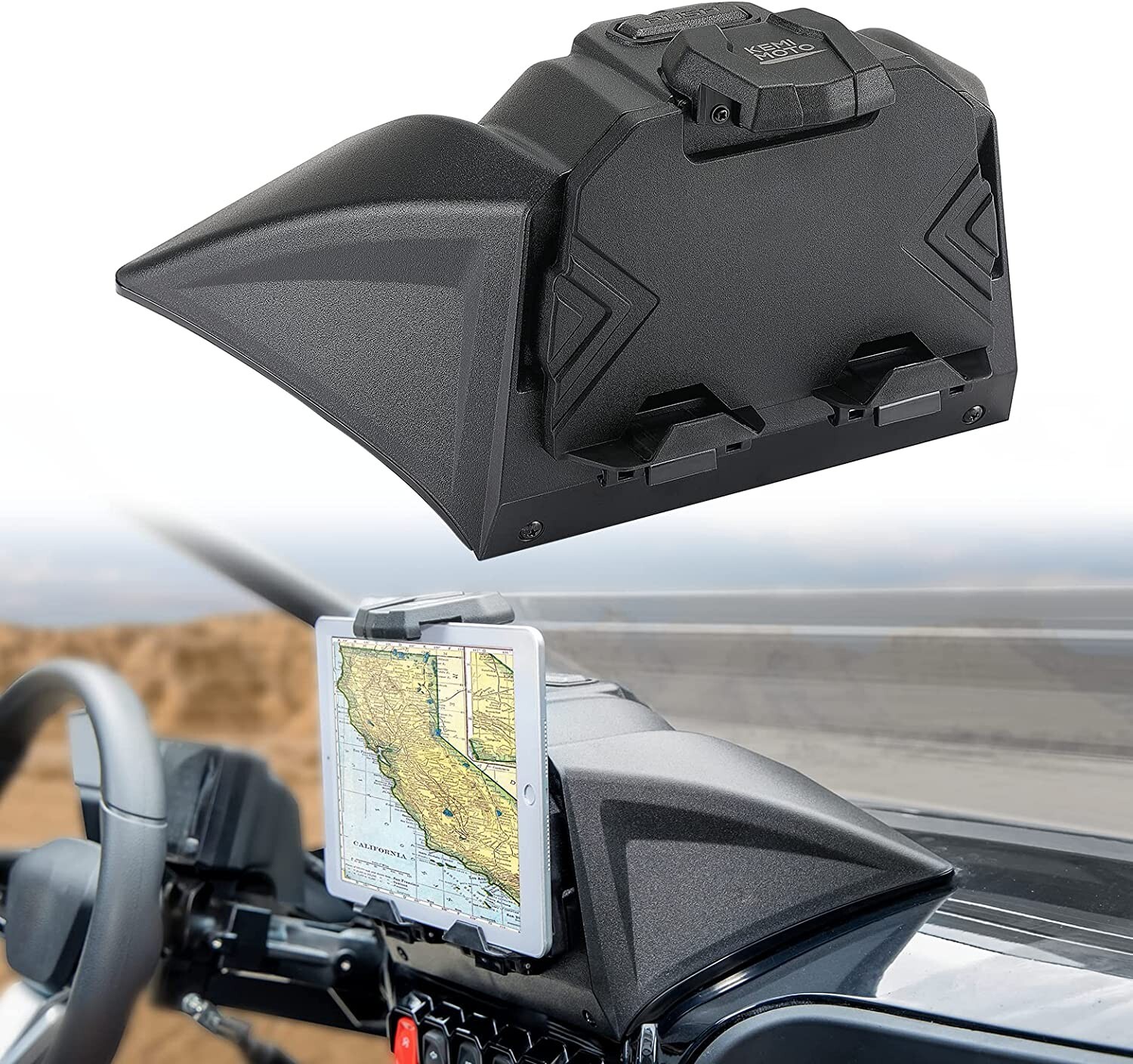 KEMIMOTO Electronic Tablet Device Holder GPS Mount for CFMOTO ZFORCE 950 2020-24