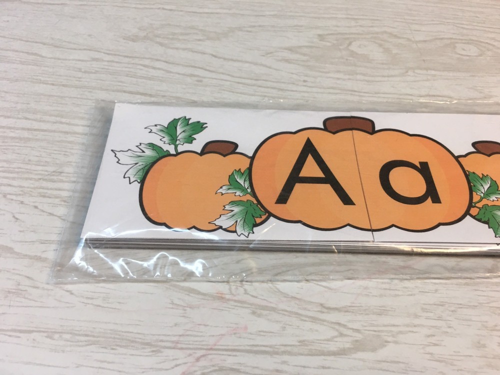Pumpkin Patch Dry Erase - Laminated Activity Set - Teaching Supply Letter Match