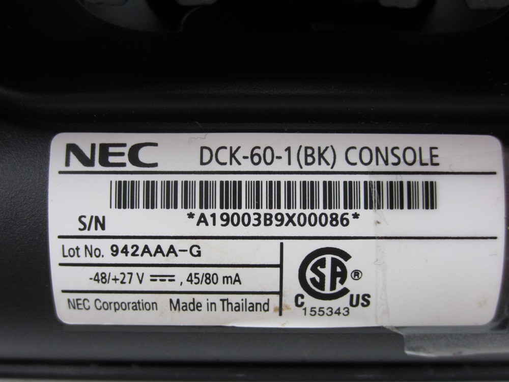 NEC DCK-60-1 Console DSS Module 60-Button Add-On
