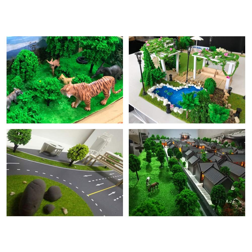 36 Pieces Model Trees 1.36-6 inch Mixed Model Tree Train Scenery Architecture