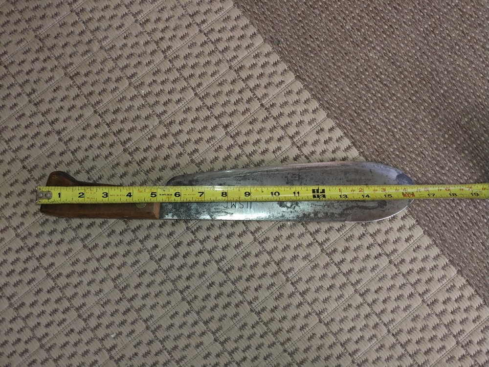 WW2 USMC Bolo Machete Chatillon NY with original handle