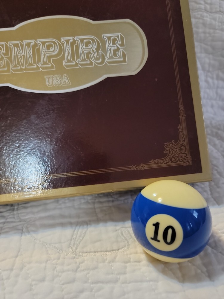 Replacement Billiard Pool 10 Ball Blue Empire 2.25" EUC