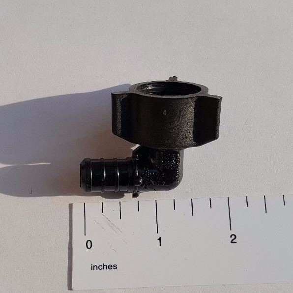 1 Pack 1/2" Pex B X 1/2" Female NPT Swivel Elbows Poly Alloy Crimp Fittings