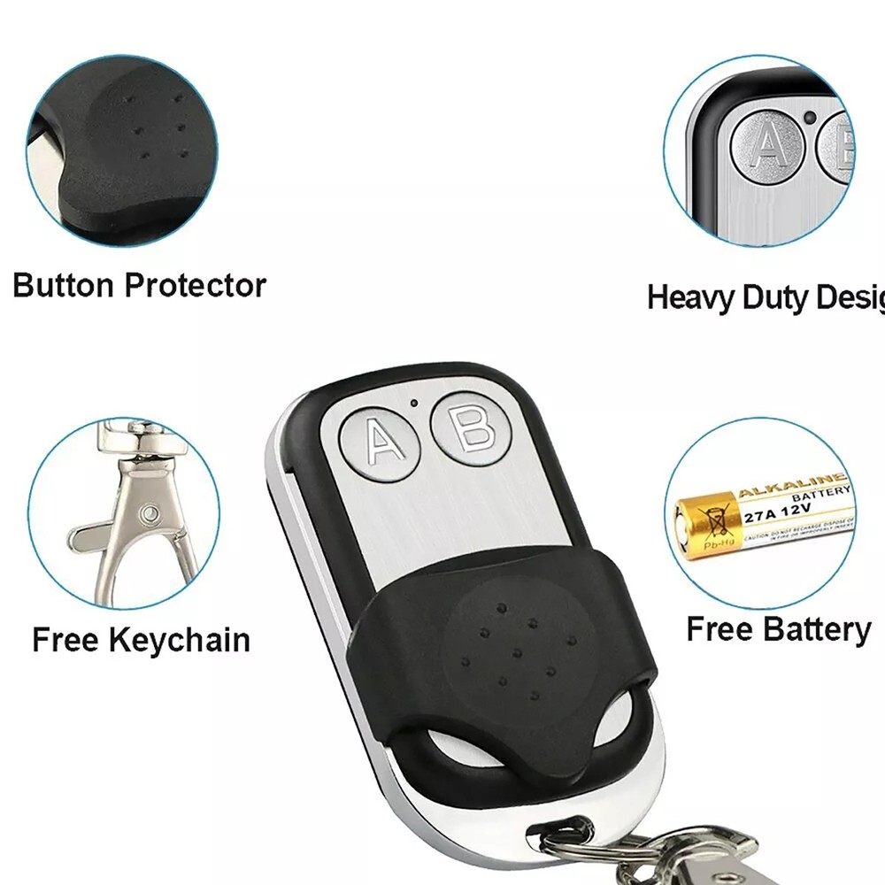 110V 2Ch 220V Relay Receiver Wireless Remote Control Switch for Garage/Gate