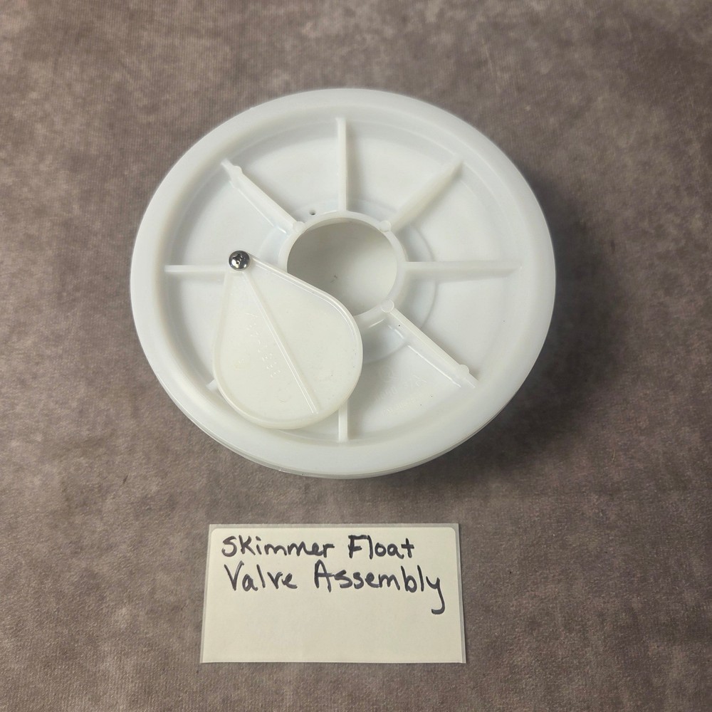 Pool Skimmer Float Valve Assembly Replacement Part White Plastic 48