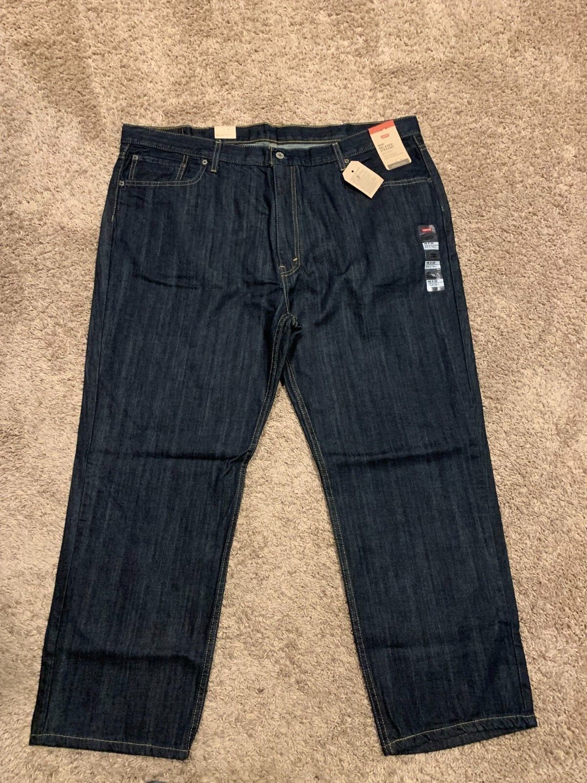 Levi's 559 Relaxed Straight Fit Jeans Blue Big & Tall Sizes NWT RT$69.50 0004