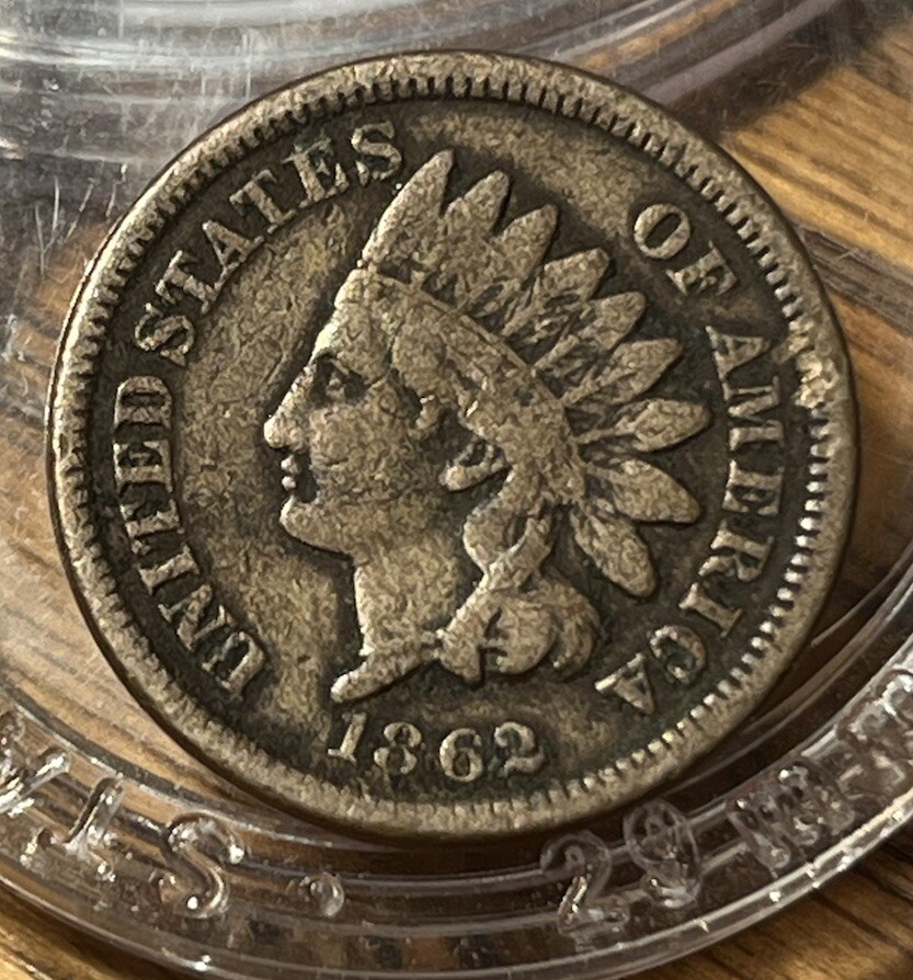 1862 Indian Head Cent Penny