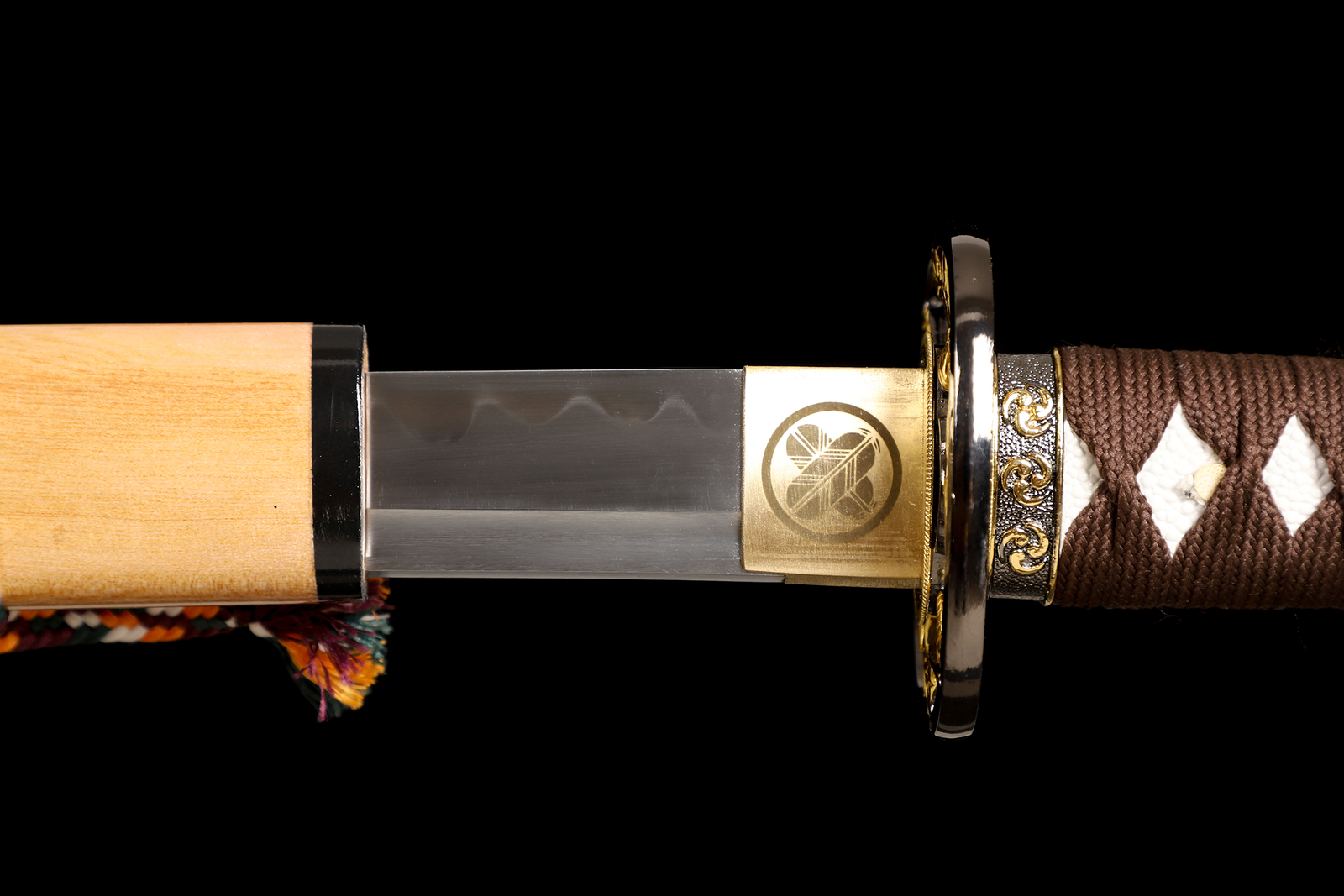 T10 Steel Clay Tempered Real Hamon Katana Japanese Samurai Sword Full Tang Sharp