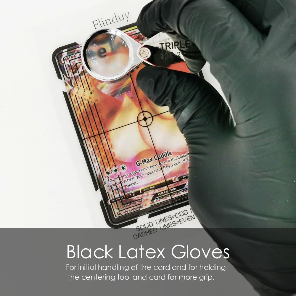 Card Grading Centering Tool for Pokemon, Card Cleaning Kit, Grading Tool