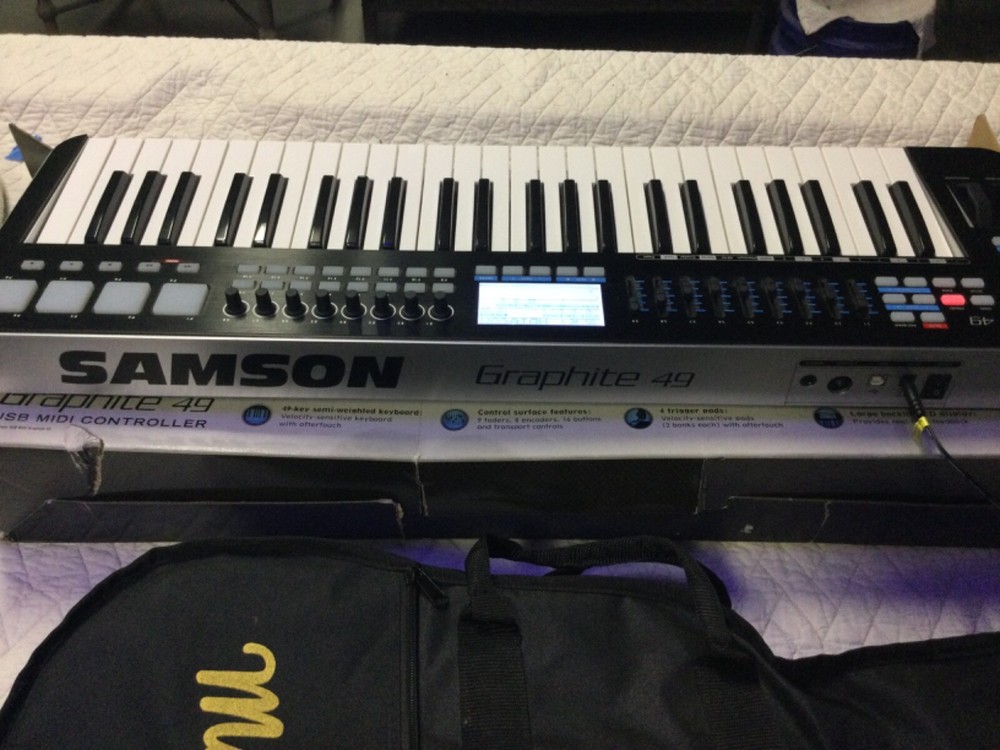 Samson Graphite 49 Key USB MIDI DJ Keyboard Controller REDUCED