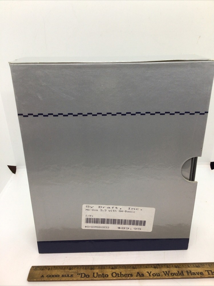 Microsoft MS-DOS & GW-BASIC User's Guide In Hard Cover Protective Case 1986 MINT