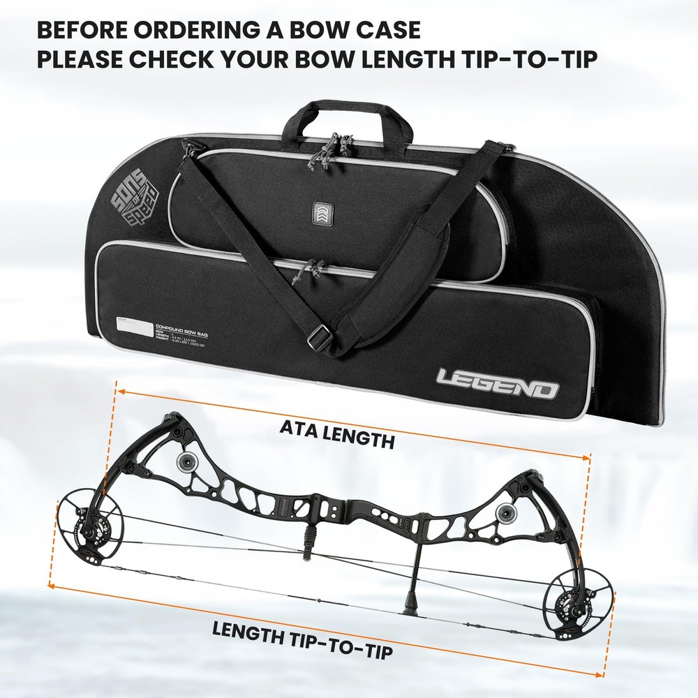 Bowarmor Soft Compound Bow Case - Lightweight Youth Bow Bag, Archery Case with