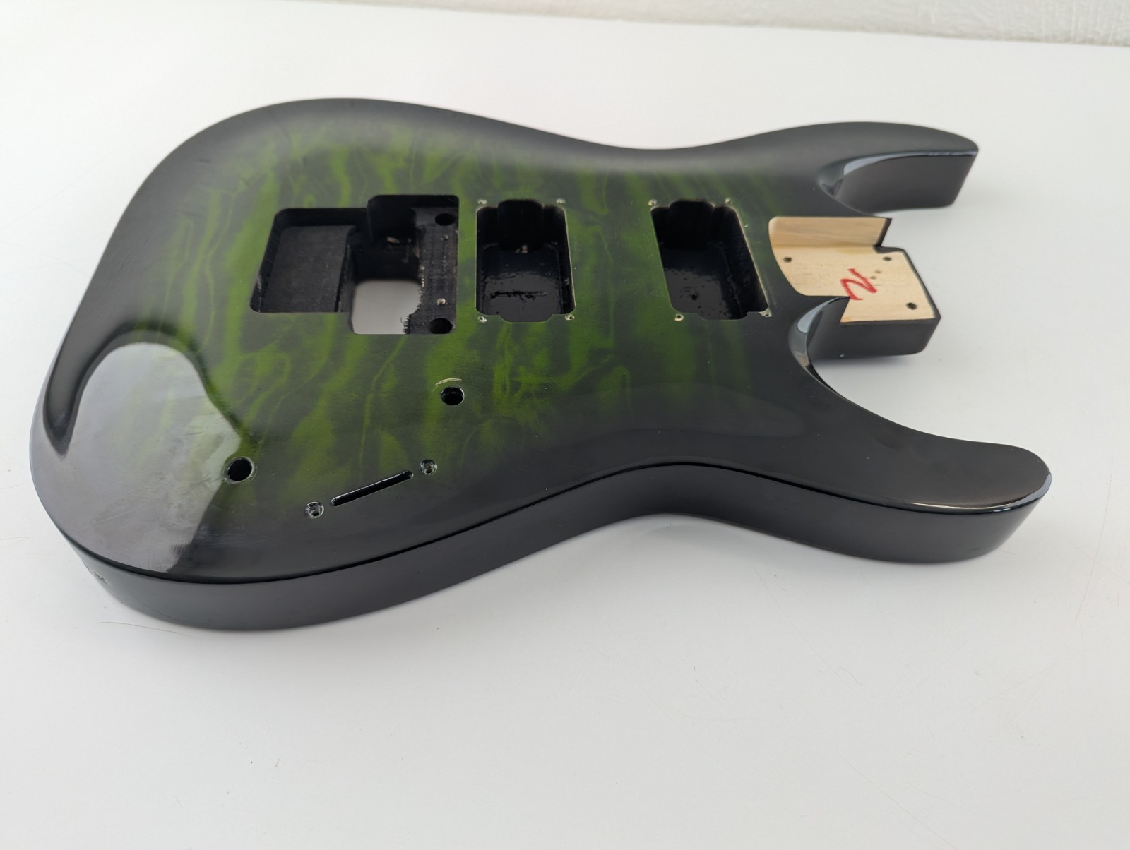 Jackson JS32 Dinky DKA Guitar Body Floyd Rose Quilt Green 2023