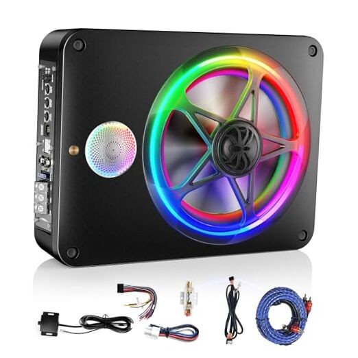 Bluetooth Connection Subwoofer and Amp Package with Three Speakers, 800W
