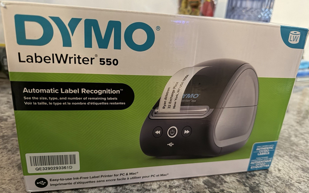 Dymo LabelWriter 550 Label Printer with Automatic Label Recognition