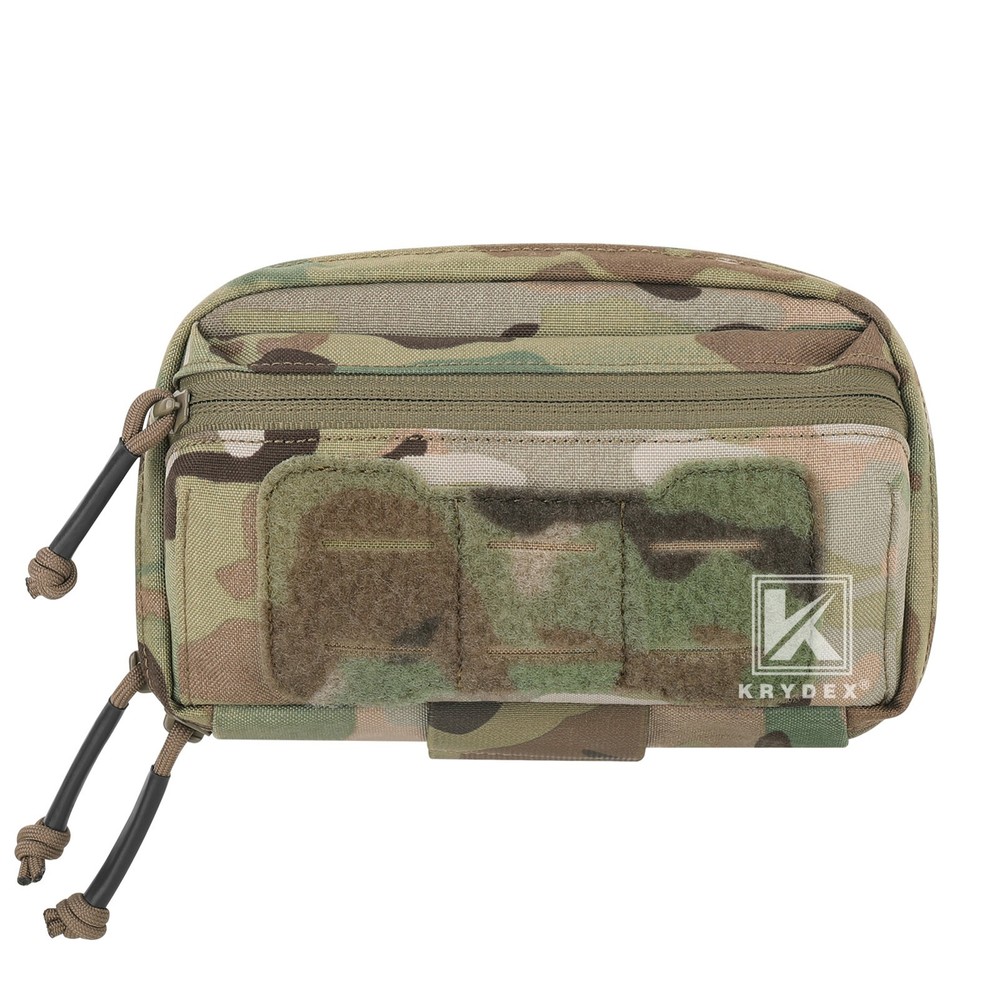 KRYDEX Tactical Modular Utility GP Pouch MOLLE Back Front Pocket Panel Small MC