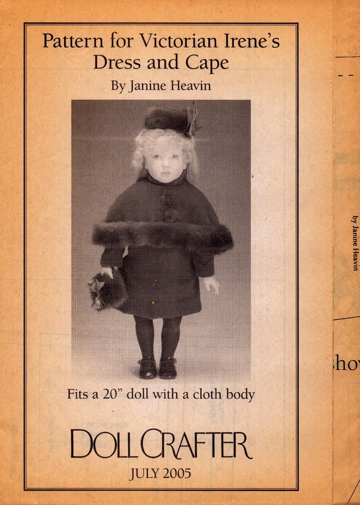 Doll Crafter Magazine July 2005 Pull Out Pattern Doll Costuming