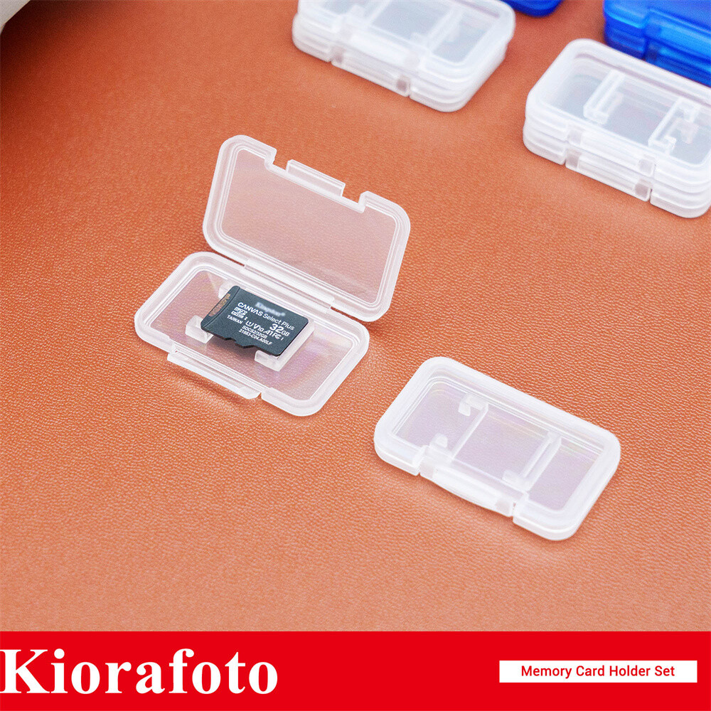 18PCS Clear Plastic Micro SD Card Case Holder Memory Card MicroSD TF Storage Box