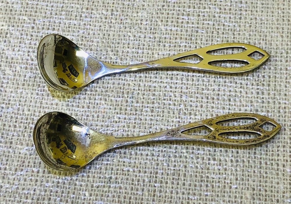 TABLEWARE FOR SPICES 2 pcs. VINTAGE. Silver