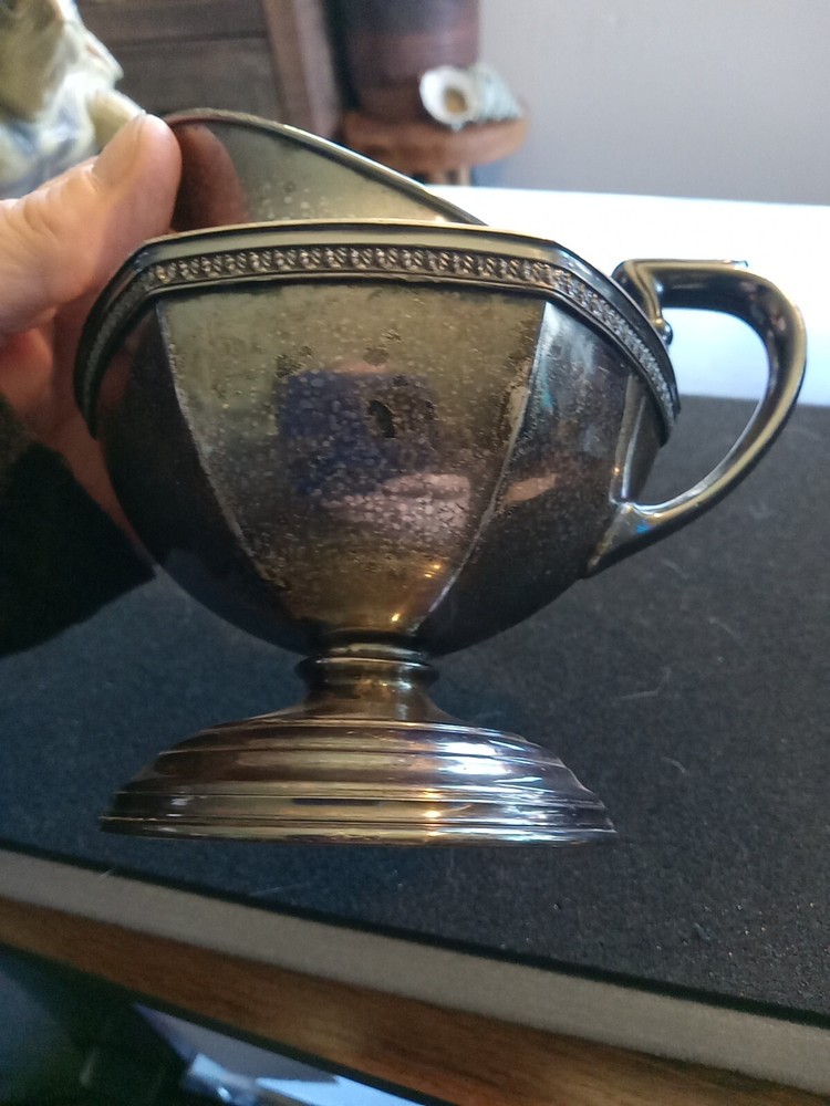 Knickerbocker Smith Electro plate On Nickel Silver Colonial Creamer