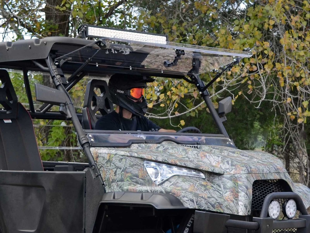 SuperATV Odes Dominator X2 / X4 Scratch Resistant Flip Windshield (2015-2017)