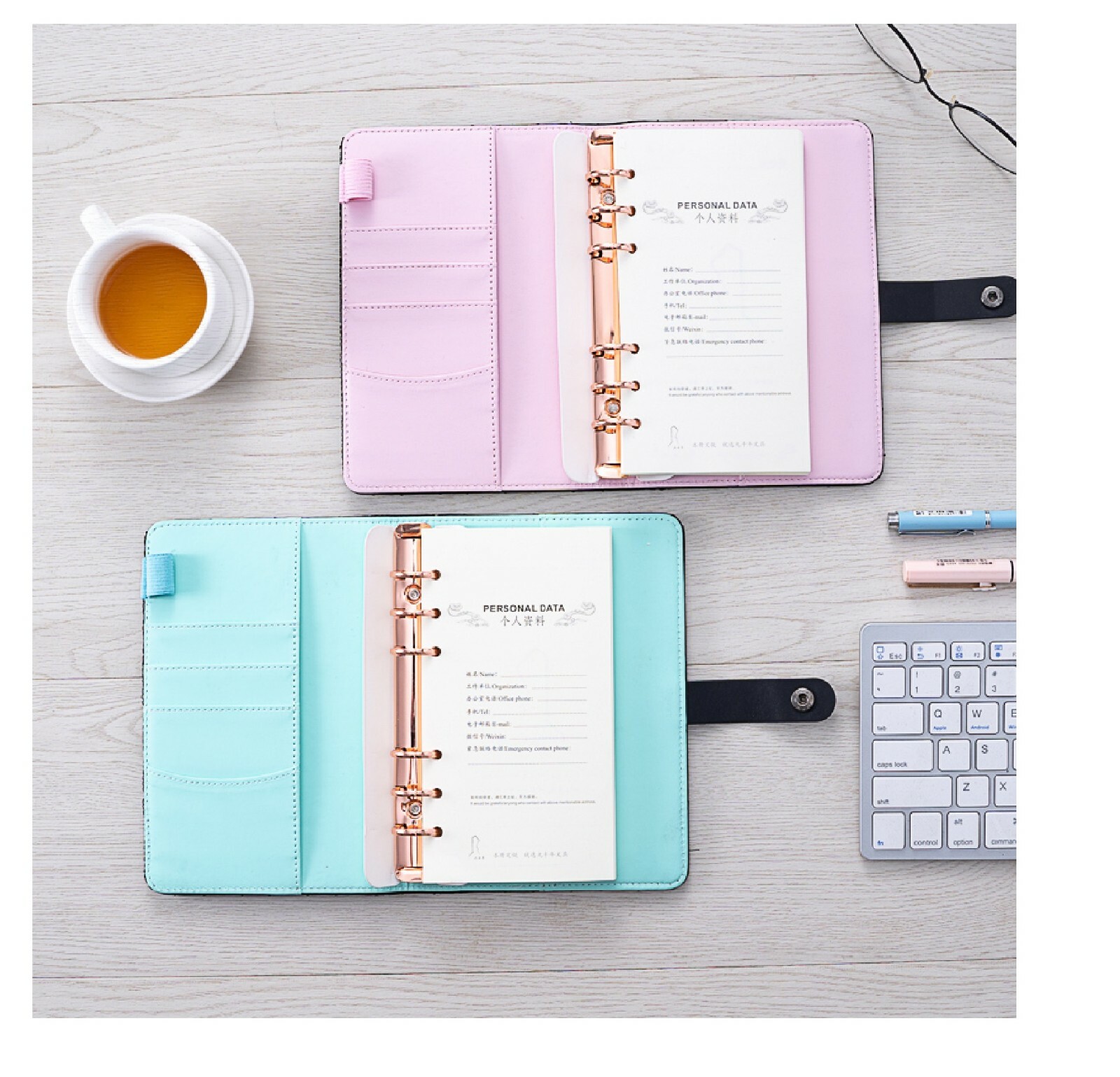 💘 Luxury Checkered/Quilted A5 A6 Agenda Binder Planner Journal Notepad Gift