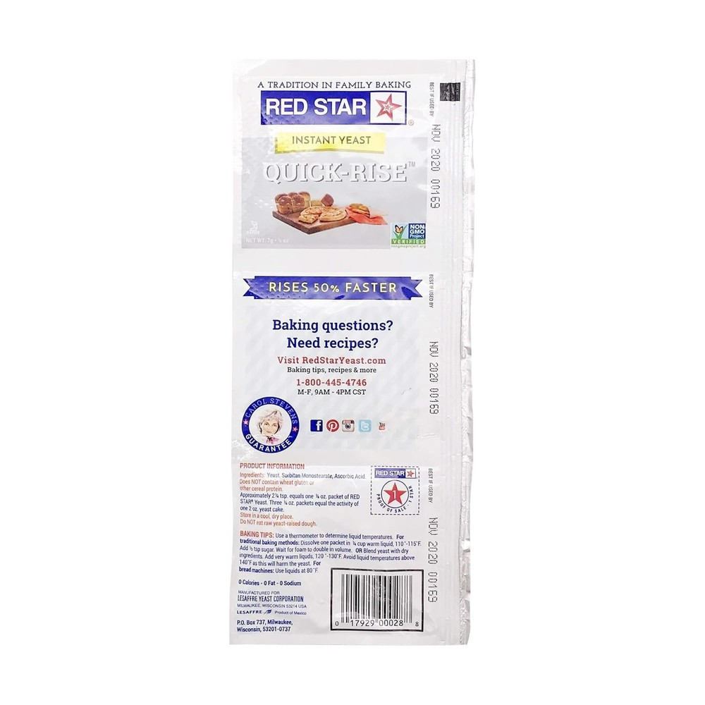 Instant Quick Rise Dry Yeast, 3 ct