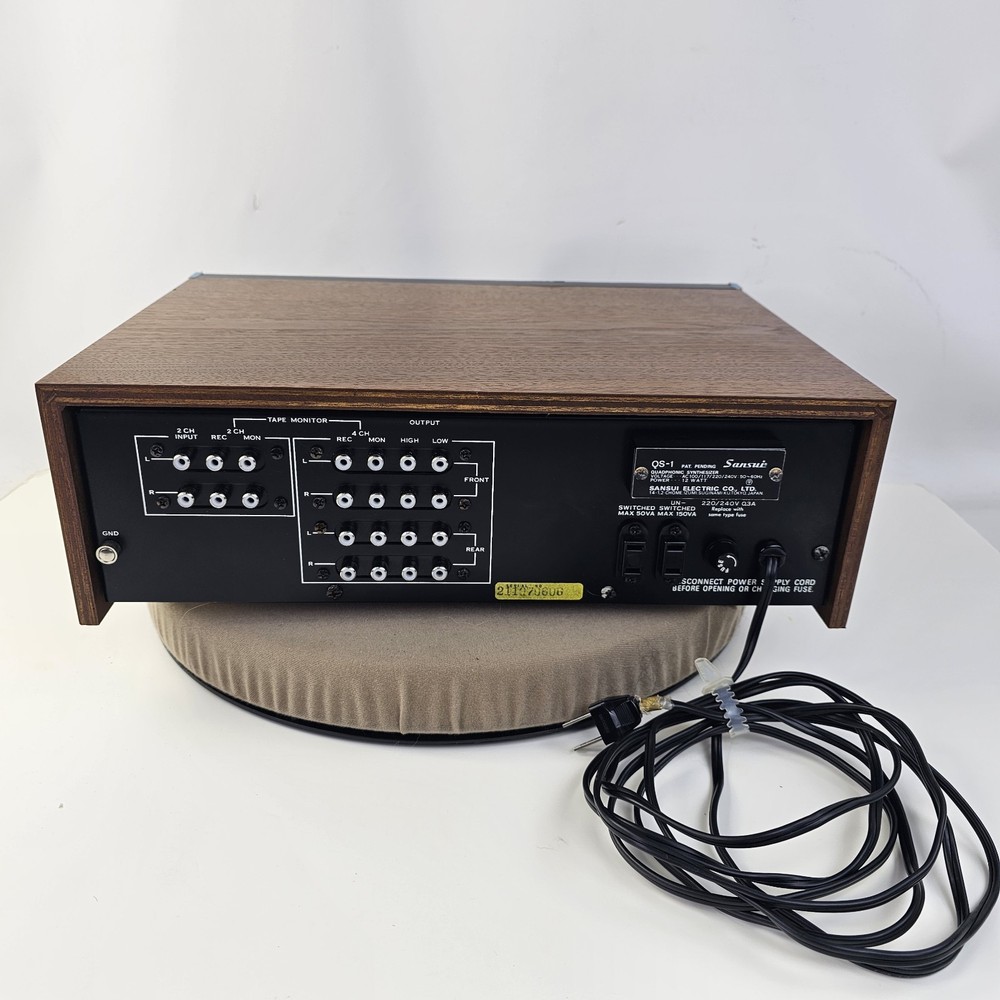Sansui QS-1 Quadrophonic Synthesizer Decoder Working