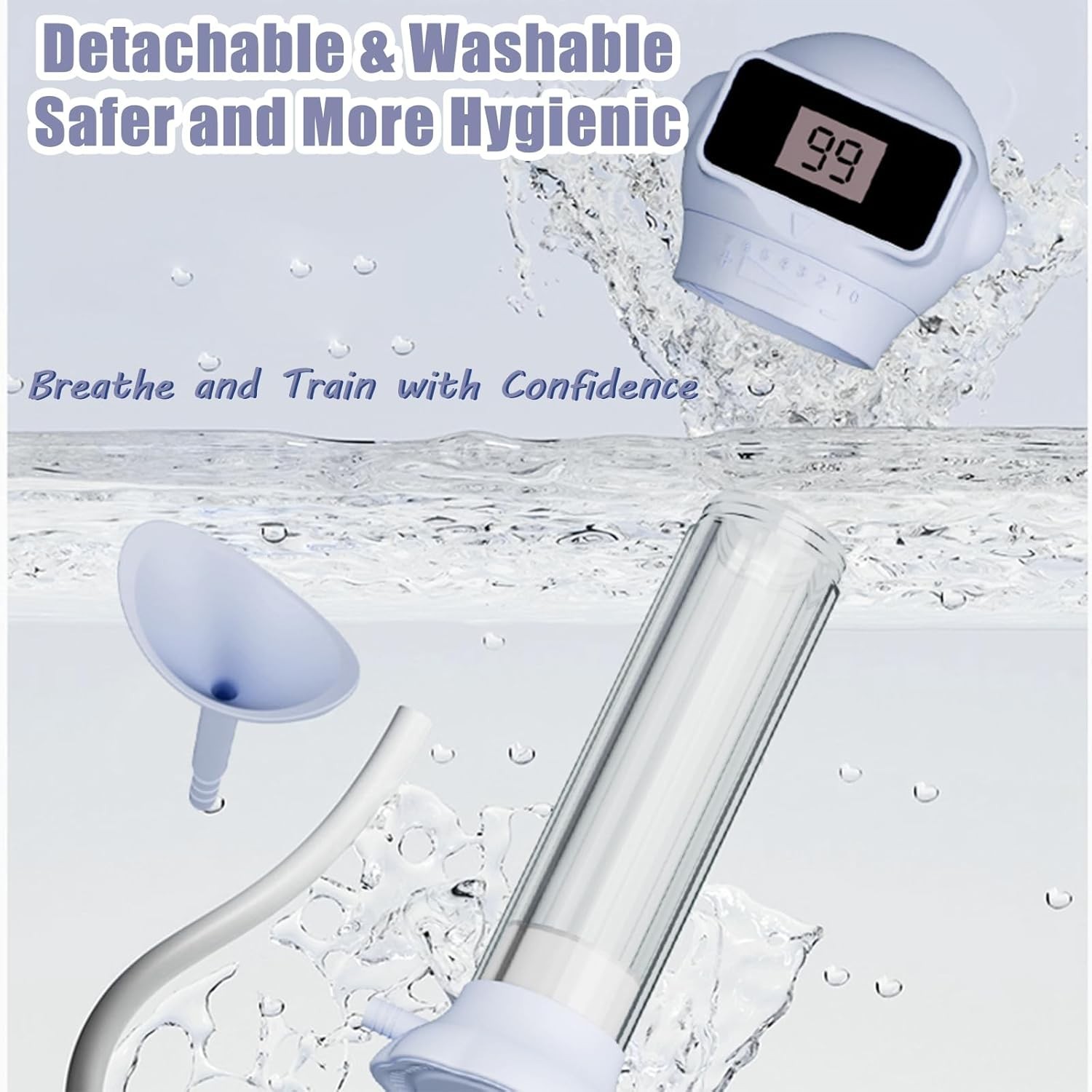 Lung Deep Breathing Exerciser Device，Lung Capacity Trainer