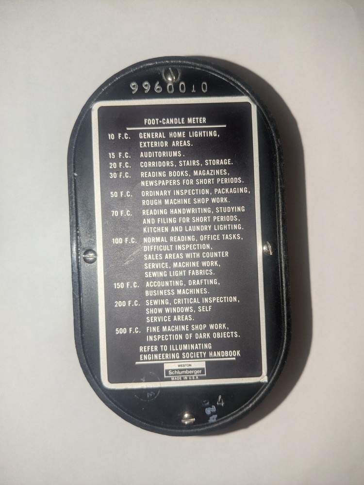 WESTON 703 CANDLE LIGHT METER
