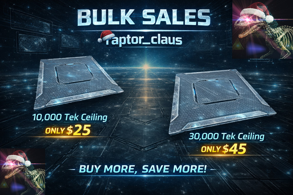 ArkSurvival Ascended PVE - Tek Ceiling (Bulk Sale)