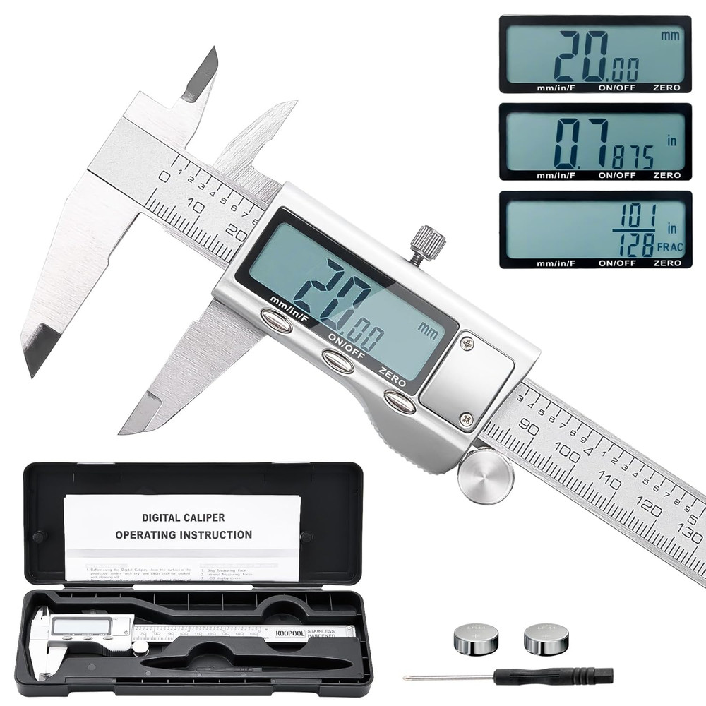 Calibrador digital de 6 pulgadas