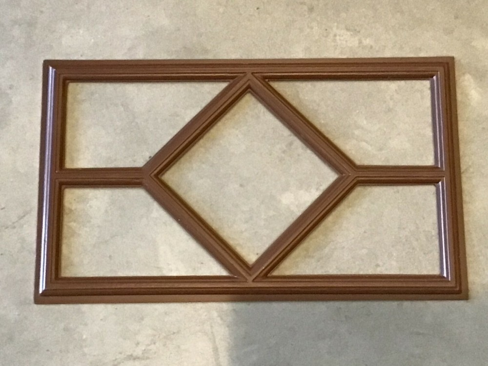 4 Amarr Waterford Replacement Insert for Short Panel Amarr Garage Doors Walnut