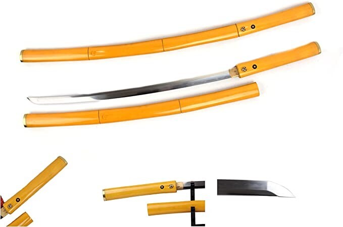 Japanese Shirasaya Samurai Katana Handmade 40" Sharp Sword