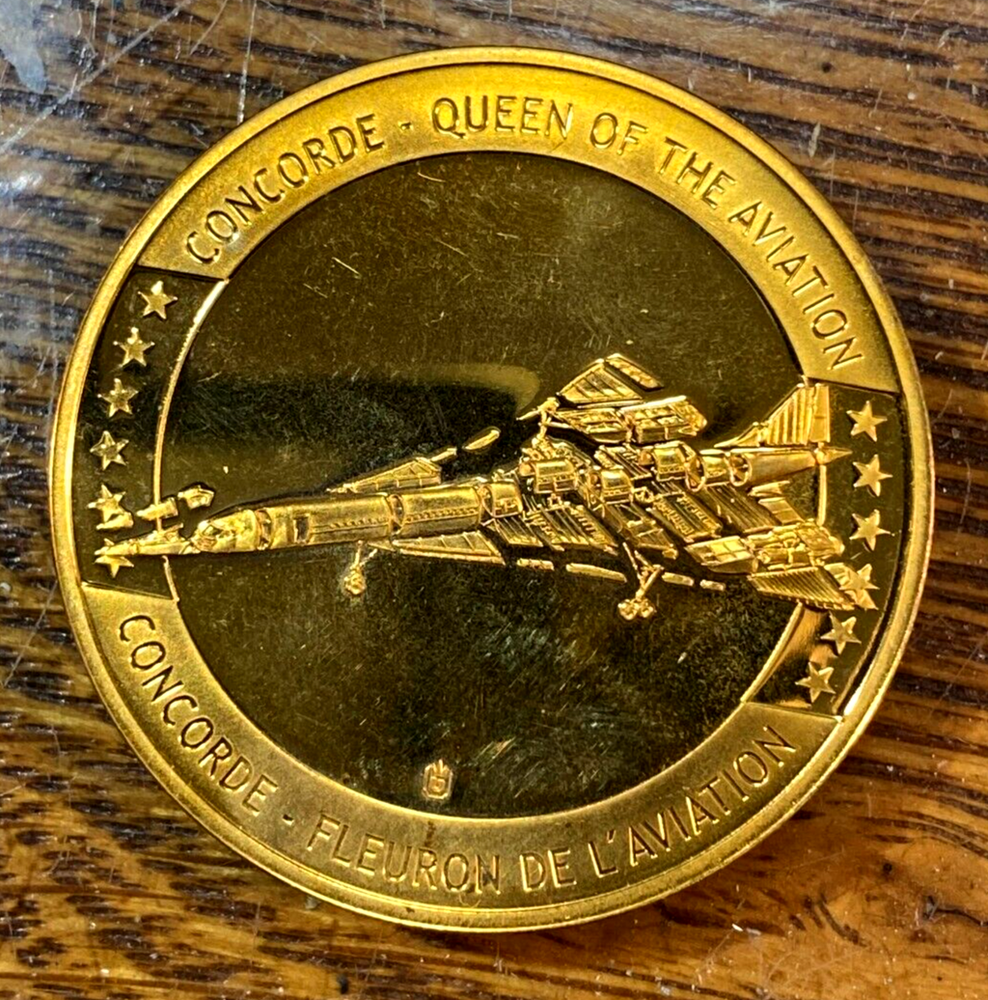 1969 Concorde Jet Token So-Called Dollar Gem Uncirculated CHRC