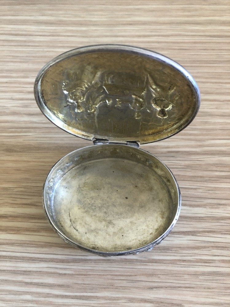 Antique Dutch Silver Snuff Box, Circa 1900