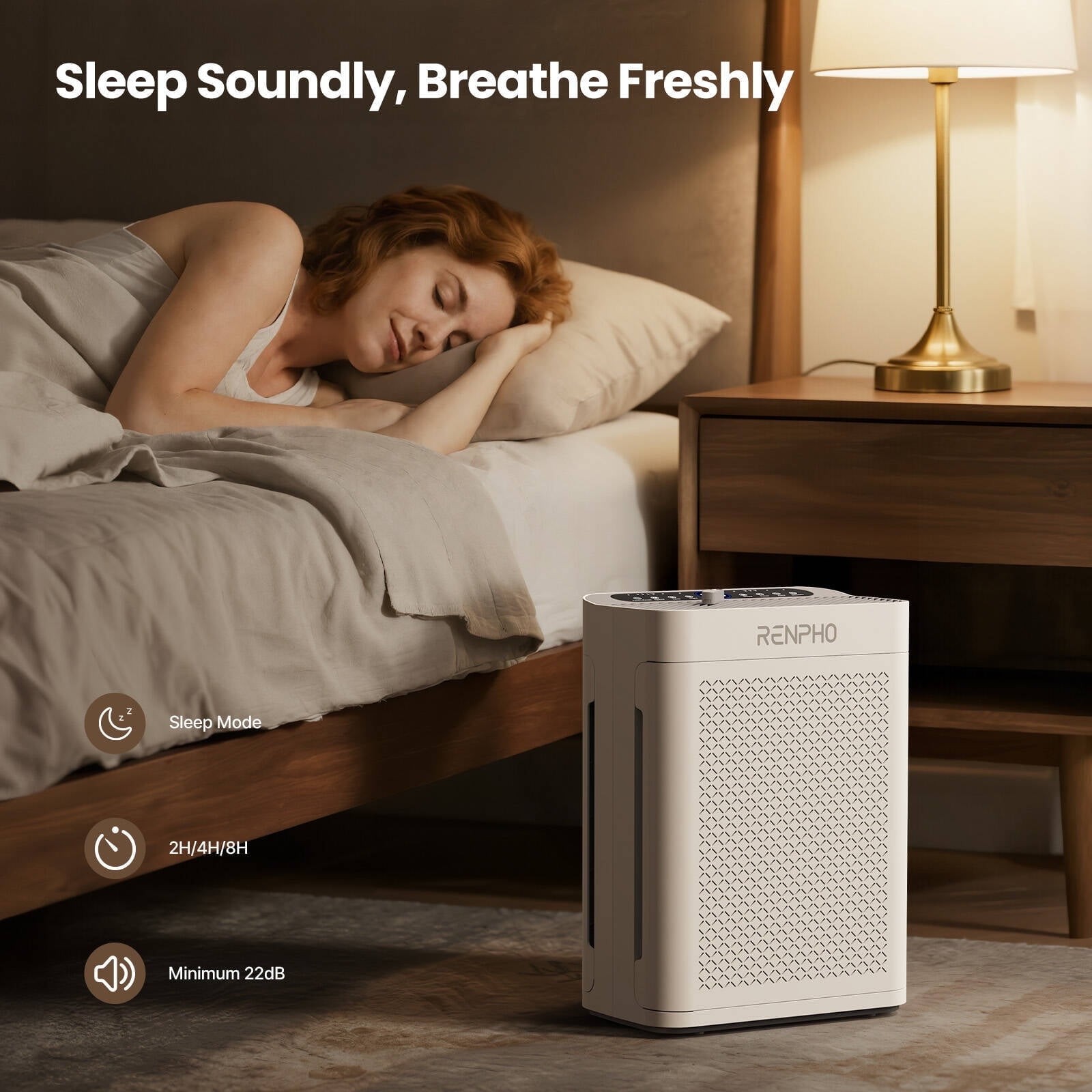 Home True HEPA Air Purifier Large Room Air Cleaner for Allergies Smoker Pet Dust