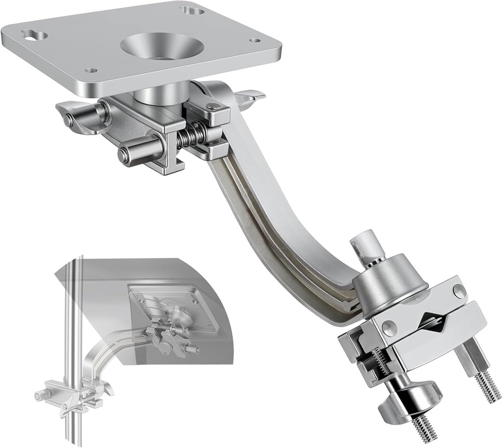 Electronic Module Mounting Plate with Clamp Electronic Drum Module Mount Holder