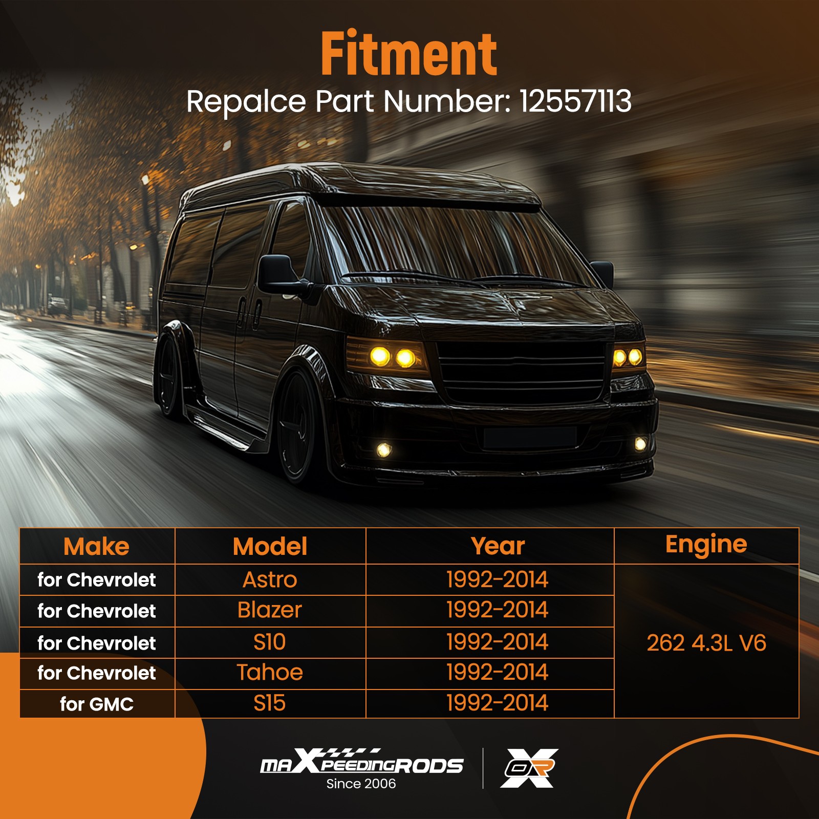 Complete Cylinder Head for GM Chevy Marine 4.3L 262Cu.V6 engine 92-14 12557113