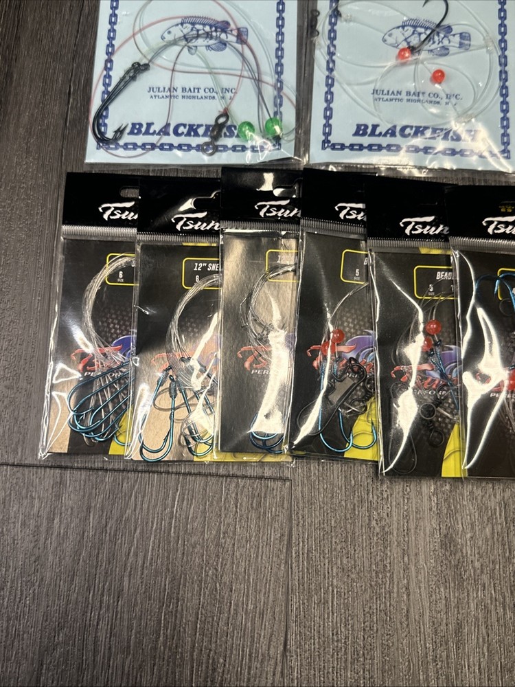 Blackfish Rigs Assorted Setups Eagle Claw Tsunami Marathon New