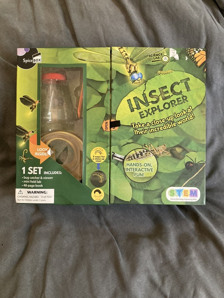 STEM Spice Box Insect Explorer Kit Bug Catcher Mini Field Lab & Book