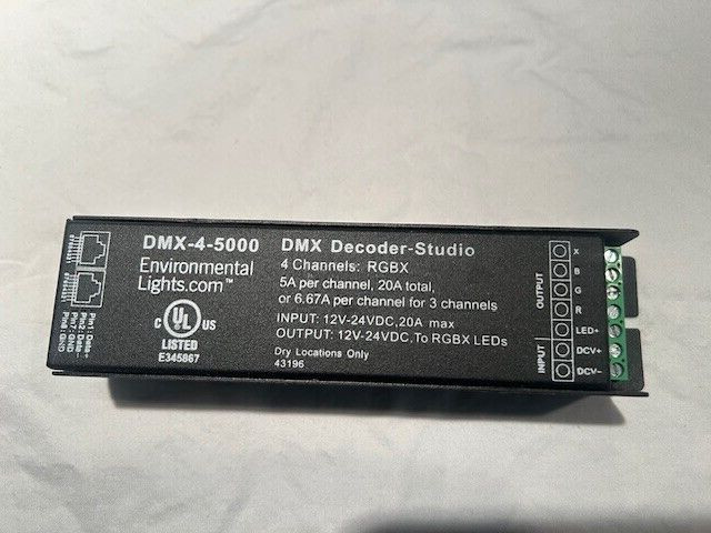 Environmental Lights DMX-4-5000 Decoder Studio