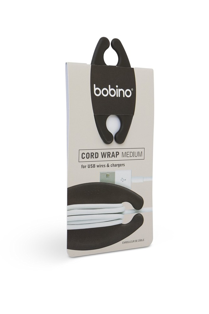 Bobino Cord Wrap - Multiple Sizes - Charcoal - Stylish Cable Medium,