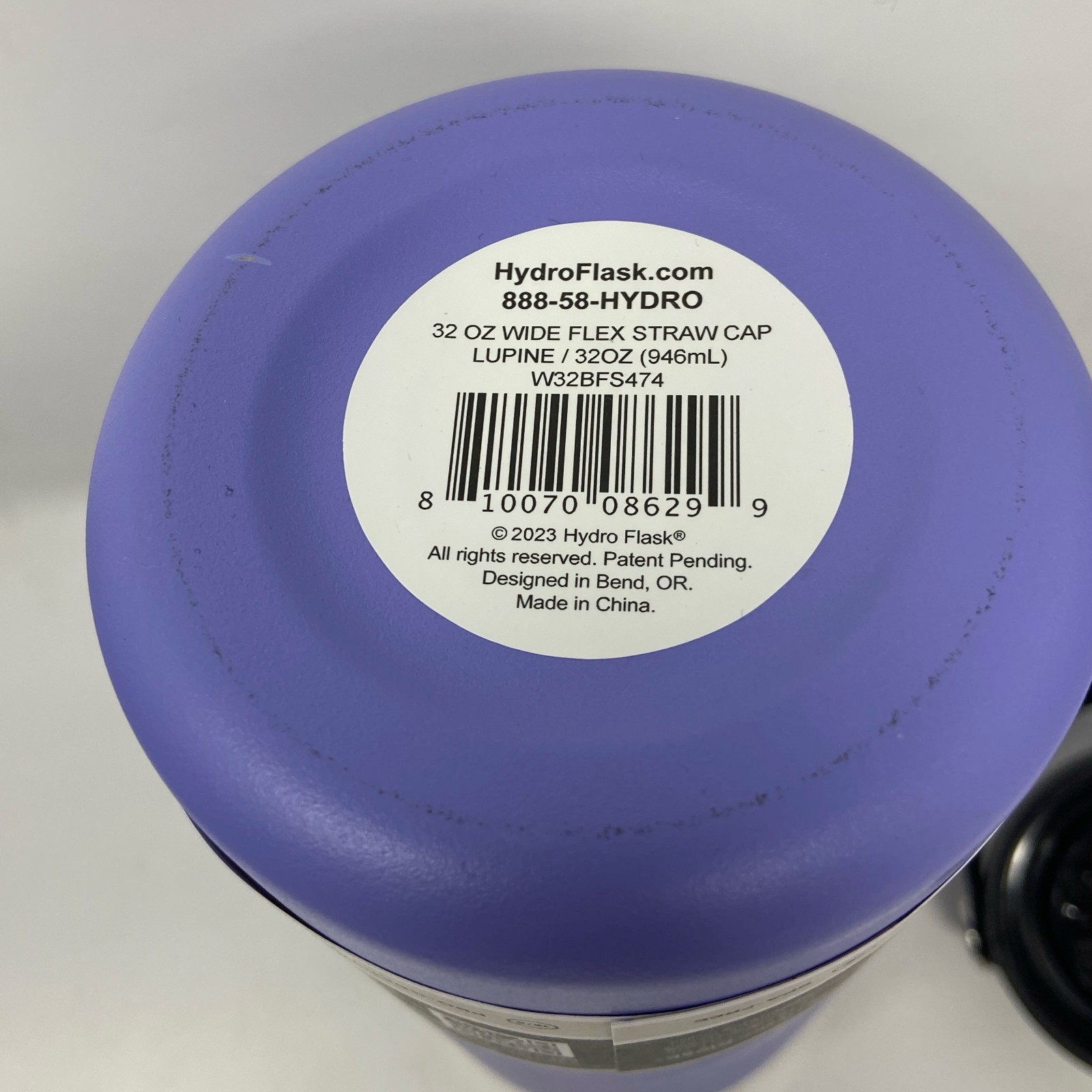 Hydro Flask 32oz Wide Mouth Water Bottle with Flex Straw Cap - Lupine W32BFS474