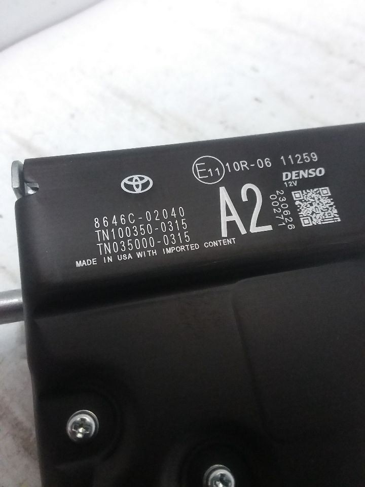 Front Camera Fits 19-24 COROLLA 8646C-02040