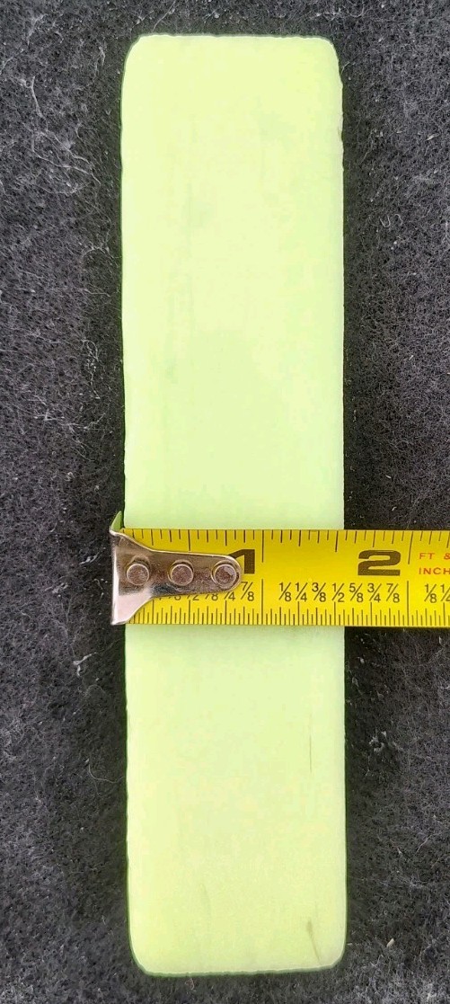 Rare Glass Green Glow In Dark Slab Cabochon Slab Rave Craft Flintknapping