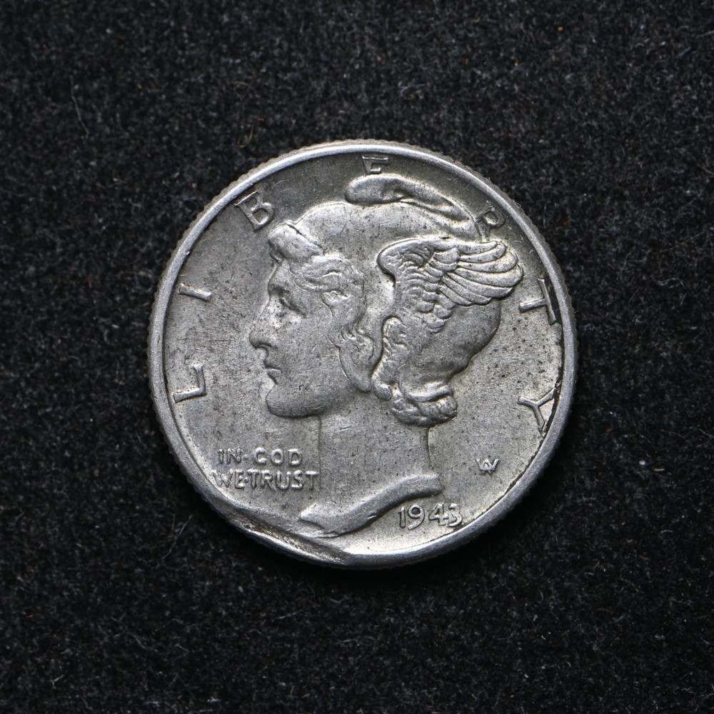 1943 Mercury Silver Dime Mint Error (cn15759)